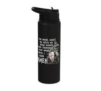 The Devil Saw Me with My Head Down Thought He'd Won Knights Stainless Steel Insulated Water Bottle