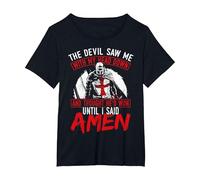 The Devil Saw Me with My Head Down Thought He'd Won T-Shirt, Women's Plus, Black, 4X