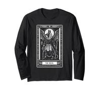 The Devil Tarot Card Ancient God Anubis Egyptian Arcana Long Sleeve T-Shirt