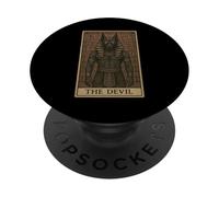 The Devil Tarot Card Anubis Ancient God Egyptian Mythology PopSockets Adhesive PopGrip