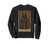 The Devil Tarot Card Anubis Ancient God Egyptian Mythology Sweatshirt