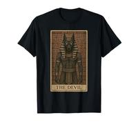 The Devil Tarot Card Anubis Ancient God Egyptian Mythology T-Shirt