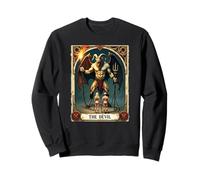 The Devil Tarot Card Dark Arts Occult Vintage Halloween Sweatshirt