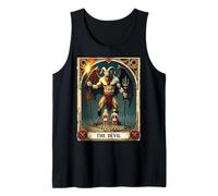 The Devil Tarot Card Dark Arts Occult Vintage Halloween Tank Top