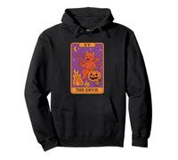 The Devil Tarot Card Halloween Mischief Pullover Hoodie
