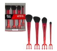 The Devil Wears Prada Cosmetic Brush Set | Officially Licensed | Powder Blush Foundation Eyeshadow | 4-Piece Professional Makeup Brushes | Mad Beauty