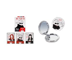 The Devil Wears Prada Face Mask Trio & Compact Mirror Bundle | Officially Licensed | Hyaluronic Acid Sheet Masks | Double-Sided Mirror | Skincare Gift Set | Mad Beauty