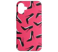 The Devil Wears Prada Pitchfork Stiletto Heel Shoe Pattern Case for iPhone 16 Plus