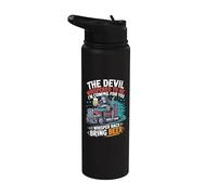 The Devil Whispered to Me I Whisper Back Bring Beer Stainless Steel Insulated Water Bottle