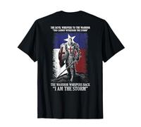 The Devil Whispers to The Warrior You Cannot (on Back) T-Shirt