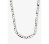 The Diamond Lab Womens The Diamond Lab Tennis 18ct White-Gold and 3ct Brilliant-Cut Lab-Grown Diamond Tennis Bracelet White Gold 1 Size