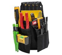 The Diamondback Mazo X Pouch (Right-Side Attachment) - Durable & Abrasion-Resistant Electrician Tool Pouch - Compact Tool Belt Accessory with 5-Internal Slots & 4-Slot Bit Index (12", 7", 4.5")