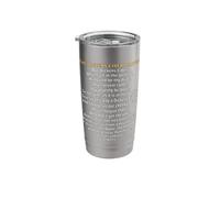 The Dickens Cider Prayer - Funny Wordplay & Pun Parody Stainless Steel Insulated Tumbler