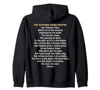 The Dickens Cider Prayer - Funny Wordplay & Pun Parody Zip Hoodie