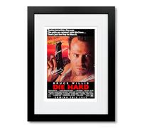The Die Hard Trilogy All Movie Film Posters Cast Signed A4 Poster Photo Print Framed Autograph Gift Bruce Willis Die Hard (Die Hard A4 Framed & Mounted)