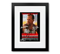 The Die Hard Trilogy All Movie Film Posters Cast Signed A4 Poster Photo Print Framed Autograph Gift Bruce Willis Die Hard (Die Hard with a Vengeance A4 Framed & Mounted)