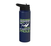 The Difference Between me and You - Pole Vault Stainless Steel Insulated Water Bottle