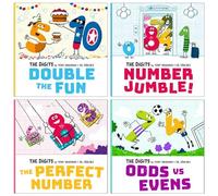 The Digits Series 4 Books Collection Set (Double the Fun, Number Jumble, Odds Vs Evens & The Perfect Number)