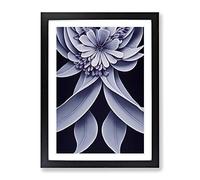 The Dignified Flower Framed Print | A2 Black Framed Wall Art | Ready to Hang | Modern Floral Picture | Living Room Bedroom Lounge Office