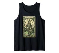 The Dill Magician Wizard Tarot Pickle Skeleton Tank Top