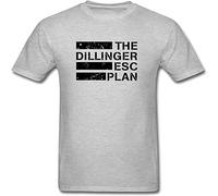 The Dillinger Escape Plan Band Logo Mathcore Mens T-Shirt M Grey