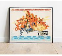 The Dirty Dozen Lee Marvin Charles Bronson Etc Movie Film Promo Poster : A Huge 30"x24" Poster Print Vintage Retro Reproduction Perfect For Any Room : BRING YOUR WALLS TO LIFE !