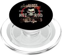 The Dirty Gringo Hipster Biker Rockabilly Skull Hot Rod PopSockets PopGrip for MagSafe