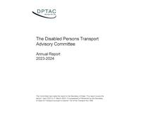 The Disabled Persons Transport Advisory Committee Annual Report 2023-2024 (House of Commons Paper) HC 263