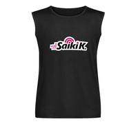 The Disastrous Life of Saiki K Anime Manga Logo Unisex Sleeveless T-Shirt Mens Cotton Black Vest Tank Tee Shirt S