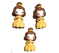 The Disney's Beauty and The Beast Emoji Button Collection by Dress it Up Buttons and Embellishments - 3 Pieces - Emoji Belle