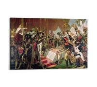 The Distribution of The Eagle Standards, 5th December 1804 by Jacques Louis David Wall Art Prints Poster Canvas Wall Art Poster Decorative Modern Home Print Picture Artworks Posters 08x12inch(20x30cm)