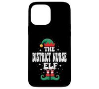 The District Nurse Elf Funny Christmas Matching Family Case for iPhone 13 Pro Max
