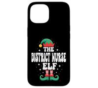 The District Nurse Elf Funny Christmas Matching Family Case for iPhone 15
