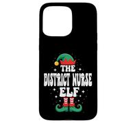 The District Nurse Elf Funny Christmas Matching Family Case for iPhone 15 Pro Max