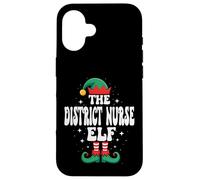 The District Nurse Elf Funny Christmas Matching Family Case for iPhone 16