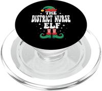 The District Nurse Elf Funny Christmas Matching Family PopSockets PopGrip for MagSafe