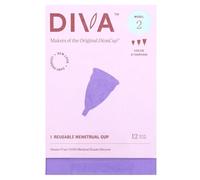 DivaCup Menstrual Cups Model 2 - 100% Medical-Grade Silicone, BPA- And Dye-Free, Soft, Comfortable Cup With Storage Bag And User Guide. Only Period Cup Approved As Medical Device In Multiple Countries