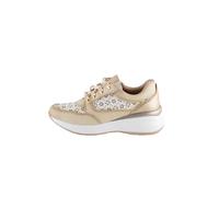 THE DIVINE FACTORY Women's Urana Sneaker, Beige, 6 UK