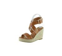 THE DIVINE FACTORY Women's Valera Heeled Sandal, camel, 7 UK