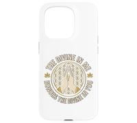 The Divine In Me Positive Spiritual Yoga Namaste Meditation Case for iPhone 15 Pro