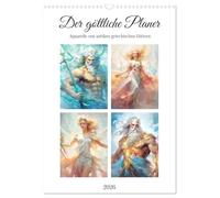 The divine planner. Watercolors of ancient Greek gods UK-Version (Wall Calendar 2026 DIN A3 Portrait), CALVENDO 12 Month Wall Calendar