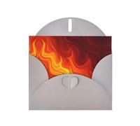 The division of flame Gray Patterns greeting card 6x4 inches with envelope, covering birthdays, weddings and other occasions
