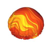 The division of flame Large Double-layer shower cap prevents hair from getting tangled during showering and skincare.