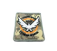 The Division SHD Extremis Malis Extrema Remedia Camo Embroidered Airsoft Patch (ACU)
