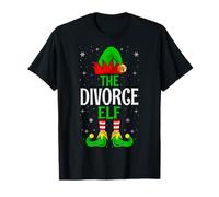 The Divorced Elf Divorcee Men Women Christmas Divorce Gifts T-Shirt