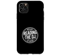 The DJ is Here Funny Saying Badge Circular Dad Mom Case for iPhone 11 Pro Max