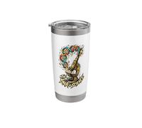 The DNA of Science Graphic with Microscope Stainless Steel Insulated Tumbler