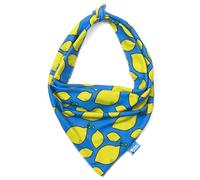 The Dodo Dog Bandana, Summer Lemons, One-Size - Blue, Yellow Lemon Print Bandana for Dogs - Summer Pattern Neck Kerchief for Dogs - Everyday Pet Apparel Accessories