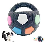 The Dog Calming Ball - Aggressive Chewers Toy,Chew/Interactive Toss And Fetch Play, With Handle,Tough Durable Balltoy (Black)