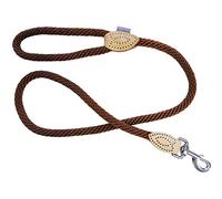 The Dog Company Dog & Co Soft Touch Rope Trigger Dog Lead, 1.4 x 120 cm, Brown